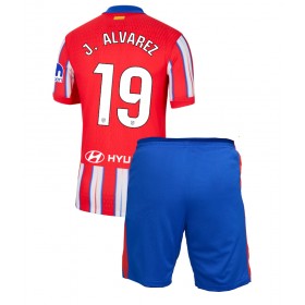 Otroški Nogometni dresi Atletico Madrid Julian Alvarez #19 Domači 2024-25 Kratek Rokav (+ Kratke hlače)